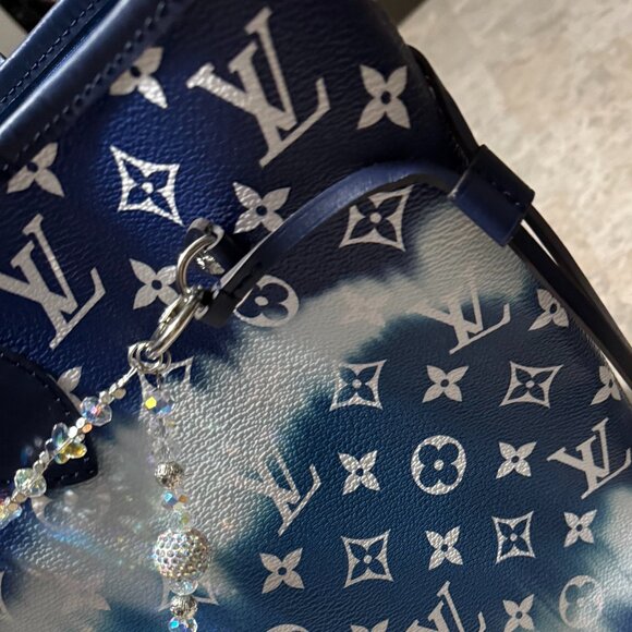 AUTHENTIC LOUIS VUITTON Blue OMBRE NEVERFULL-RARE AND Very Good CONDITION - Picture 2 of 11